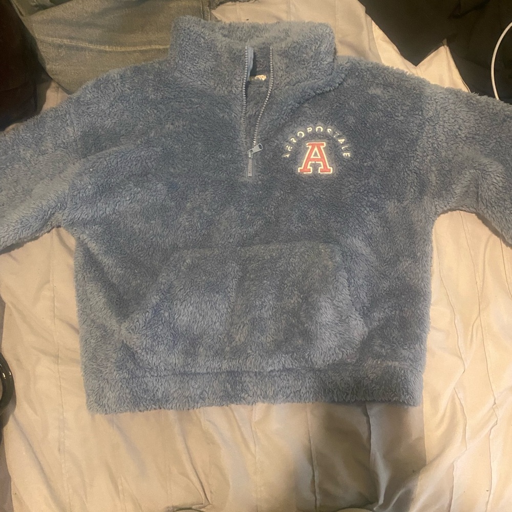 Aeropostale Blue Fleece Sweater